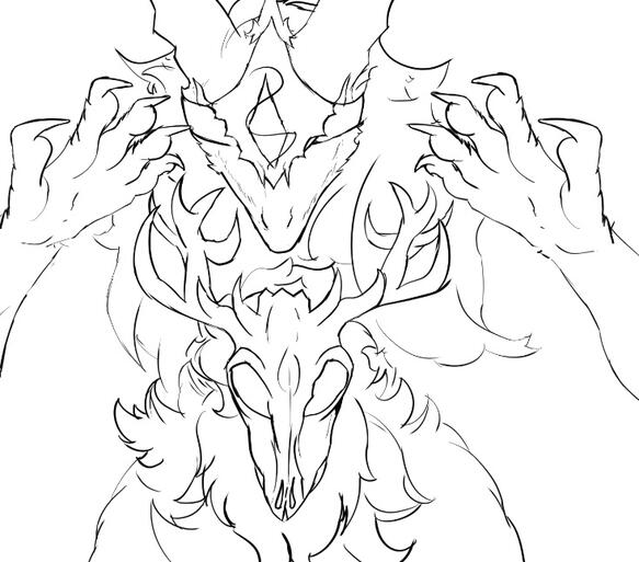 Monster Line Art + 2 Busts Monster Line Art + 2 Busts
